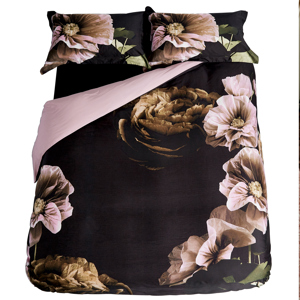 Ted Baker Paper Floral Black Duvet Cover Set